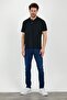 Black Fit Polo Neck T-Shirt - 4