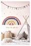 Scandinavian Style Rainbow & Stars - Dream Big Children's Room Wall Sticker - 2