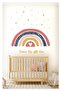 Scandinavian Style Rainbow & Stars - Dream Big Children's Room Wall Sticker - 3