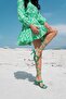 Franc Women's Grass Green Heeled Sandals - 3