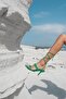 Franc Women's Grass Green Heeled Sandals - 4