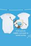 Happy Birthday Daddy My Hero 100% Cotton Organic Printed Baby Bodysuit - 5