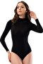Women's Long Sleeve High-Rise Black Inflatable Shoes 6181