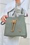 Women's 3-Compartment Adjustable Long Strap Bag and Wallet Combination - 5