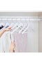 White Wooden Hanger for Clothes Dress Shirt and Trousers Hanger with 24 Gold Hooks - 3