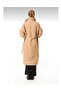 Boutique Belted Buttoned Long Trench Coat - 3