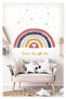 Scandinavian Style Rainbow & Stars - Dream Big Children's Room Wall Sticker - 4