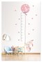 Pink Rabbit with Cute Balloons Height Gauge Decorative Kids Room Wall Sticker Wall Ornament - 3
