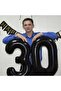 Dinosaur Themed Balloon Set Black 6 Year Old Number Balloon Dinosaur Jurassic Park Theme - 6