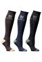 جوارب ركوب الخيل 3 قطع (بني-أسود-كحلي)