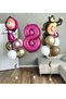 Licensed Large Size Tongs With Big Bear Balloon Set Tongs Balloon 100cm Number Balloon