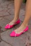 Sara Women's Fusya Stone Detail Ballerinas - 7