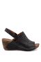 22981909 Women's Genuine Leather Sandals Black