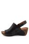 22981909 Women's Genuine Leather Sandals Black - 3