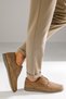 102384 Sand Genuine Leather - Orthopedic Sole Men's Shoes - 2