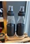 3 Pieces Large Size Drip-Free Smart Glass Oil Bowl Set with Leather Cover Wooden Stack - 750 ml - 2