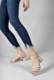Beige Women's Heeled Sandals0012355 - 3