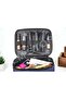 Makeup Bag Travel Women's Care Bag Double Compartment Transparent Compartment Ankaflex Makeup Bag - 7