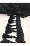 Black Knotted Fringe Ribbon Tassel Price Is for 1 Meter – Decorative Ribbon, Stylish Design, Women's Accessory - 7