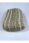 Cream Straw Square Detailed Wide Decorative Ribbon – Decorative Ribbon, Stylish Design, Women's Accessory – Dek - 6