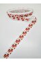 White Santa Claus Patterned Grosgrain Ribbon 2.5 cm 2 Yards – Ribbon, Stylish Design, Women's Accessory – Ku - 8
