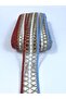 Blue White Red Straw Detailed Decorative Ribbon – Decorative Ribbon, Stylish Design, Women's Accessory –