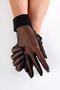 Black Plain Satin Detailed Bridal Gloves – Special Design, Accessory, Quality Production, Eye-Catching Style – - 8