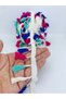 Purple Fuchsia Water Green Cotton Fringe Tassel – Special Design, Accessory, Quality Production, Eye-Catching Style –