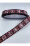 Red Black Plaid Snowflake Patterned Grosgrain Ribbon – Ribbon, Stylish Design, Women's Accessory – - 2
