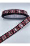 Red Black Plaid Snowflake Patterned Grosgrain Ribbon – Ribbon, Stylish Design, Women's Accessory – - 4