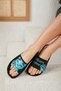 New Season Women's - Girls' Cat Printed Welcome Home Slippers - Blue - 6