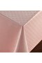 Fiber Lined PVC Tablecloth 100x140cm Erasable Liquid Proof Stain Resistant Diamond Patterned Pink