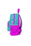 Kids Water Green Pink Flamingo Patterned Two-Compartment School Backpack 23612 - 2