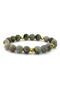 Gray Labradorite And Yellow Hematite Natural Stone Women's Bracelet J0215 - 2