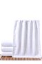 3 Pieces White Color Bath Towels - 3