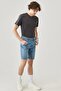 Regular Fit Relaxed Fit 5 Pocket Flexible Rider Jean Shorts - 3