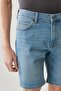 Regular Fit Relaxed Fit 5 Pocket Flexible Rider Jean Shorts - 4