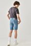 Regular Fit Relaxed Fit 5 Pocket Flexible Rider Jean Shorts - 6