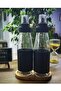 3 Pieces Large Size Drip-Free Smart Glass Oil Bowl Set with Leather Cover Wooden Stack - 750 ml - 3