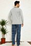 Dreamy Plaid Short Sleeve V-Neck Men's Pajama Set with Pockets - 4