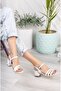White Women's Heeled Sandals0012355 - 5