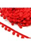 Red Pompom Ribbon Price Is for 5 Meters - Special Design, Accessory, Quality Production, Eye-Catching Style - - 4