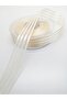 Light Cream Satin Striped Chiffon Ribbon 2.5 cm 3 Meters – Ribbon, Stylish Design, Women's Accessory – Kurd - 2