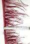 Party Accessory Burgundy Ostrich Feather 1 Mt – Decorative Ribbon, Stylish Design, Women's Accessory – Decorat - 4
