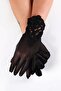 Black Lace Motif Bridal Gloves – Special Design, Accessory, Quality Production, Eye-Catching Style – Mag - 8