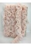 Powder Laser Cut Pearl Pleated Ruffle Ribbon – Ribbon, Stylish Design, Women's Accessory - 4