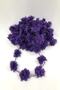 Purple Color Laser Cut Rose Decoration Packaging Material Organza Fabric Artificial Flower 12 Pieces Rose – Dekora - 5