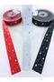 Red Black Gray Star Taffeta Ribbon – Special Design, Accessory, Quality Production, Eye-Catching Style - 5