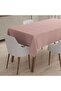Fiber Lined PVC Tablecloth 100x140cm Erasable Liquid Proof Stain Resistant Diamond Patterned Pink - 2