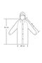 Eva Navy Blue Practical Trend Children's Raincoat Unisex 8- 12 Years - 3